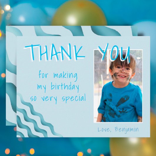 誕生日サンキューボーイズ波用フォトカード ポストカード
