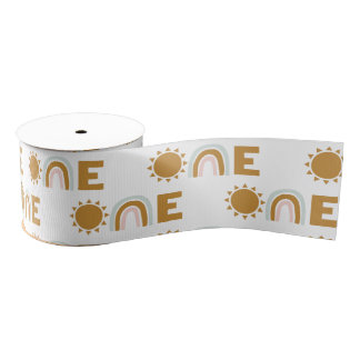 誕生日サンシャインと虹ぼほ グログランリボン