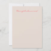 誕生日サンシャインネオンイエローサングリーティングカード (裏面)