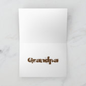 誕生日サンハットボーイ絵画ズフェンス カード (内部)