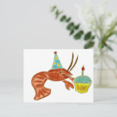誕生日ザリガニ ポストカード (スタンド正面)