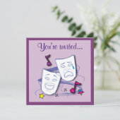 誕生日シアターパーティー(マスク付き) 招待状 (スタンド正面)