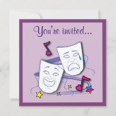 誕生日シアターパーティー（マスク付き） 招待状 (正面)