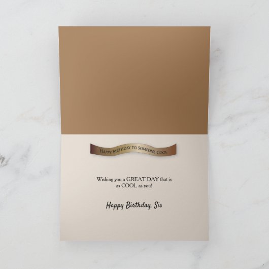 誕生日シスターギター類カラフル別 カード (内部)