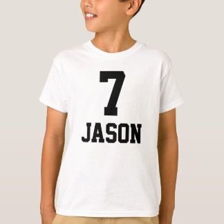 誕生日シャツ7 +名前 Tシャツ