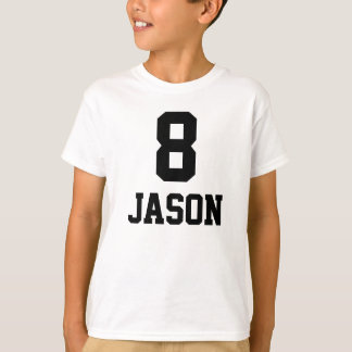 誕生日シャツ8 +名前 Tシャツ