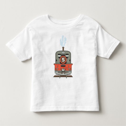 誕生日シャツ – Train Shirt トドラーTシャツ (正面)