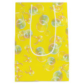誕生日シャボン玉黄 ミディアムペーパーバッグ (裏面)