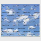 誕生日シャボン玉 ラッピングペーパー (フラット)