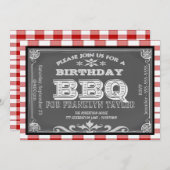 誕生日シャルボードBBQ 招待状 (正面/裏面)