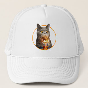 誕生日ショットガラス付き猫 キャップ