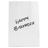 誕生日ショットガラス付文字 ミディアムペーパーバッグ (裏面)