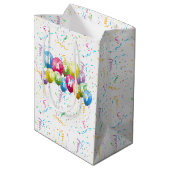 誕生日ショットガラス紙吹雪 ミディアムペーパーバッグ (裏面アングル)