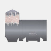 誕生日シルバーグリッターバラ感謝してい金ゴールドyou フェイバーボックス (折り畳みなし)