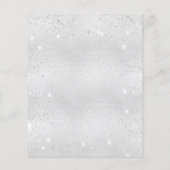 誕生日シルバーバタフライ予算の招待 チラシ (裏面)