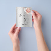 誕生日シルバーバラ金ゴールドフローラありがとう チラシ (手)