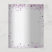 誕生日シルバーパープルグリッター予算 チラシ (裏面)