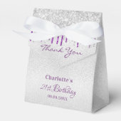 誕生日シルバーパープルドリッ感謝していプス フェイバーボックス (正面サイド)