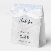 誕生日シルバーブルーの輝感謝していきあなた フェイバーボックス (正面サイド)