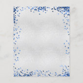 誕生日シルバーブルーグリッター予算 チラシ (裏面)