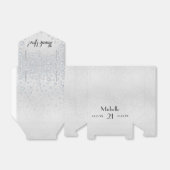 誕生日シルバーモノグラムダイヤモンド名 フェイバーボックス (折り畳みなし)