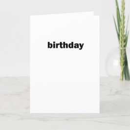 誕生日シンプルカード サンキューカード