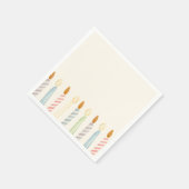 誕生日シンプルキャンドルパーティー スタンダードカクテルナプキン (角)