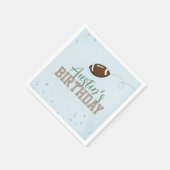 誕生日シンプルキュートスポーツサッカーパーティー スタンダードカクテルナプキン (角)