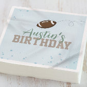 誕生日シンプルキュートスポーツサッカーパーティー スタンダードカクテルナプキン