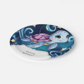 誕生日シンプルザシーボホータートルホテル ペーパープレート (アングル)