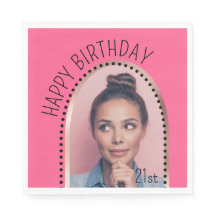 誕生日シンプルシックAny Ageバラ金ゴールドアーチ写真