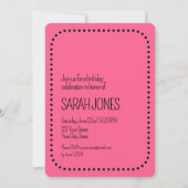 誕生日シンプルシックAny Ageバラ金ゴールドアーチ写真 招待状 (裏面)