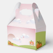 誕生日シンプルスウィートピンクパンプキンキャリッジガールズ フェイバーボックス (裏面)