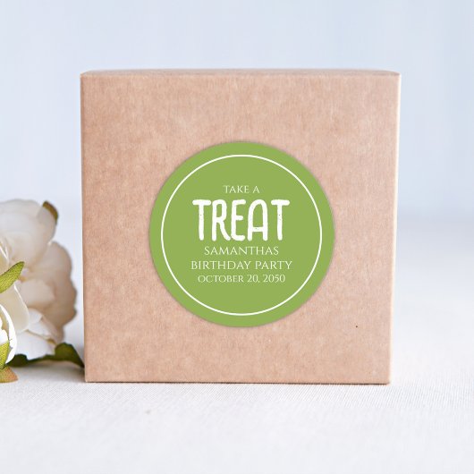 誕生日シンプルトリートビーフグお洒落リーン ラウンドシール