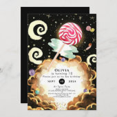 誕生日シンプルボホキャンディランド 招待状 (正面/裏面)