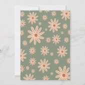 誕生日シンプルボホフラワーズオールエイジーズ 招待状 (裏面)