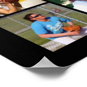 誕生日シンプル21フォトコラージュカスタム ポスター (角)