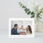 誕生日シンプルThank Youフォトポストカード ポストカード (スタンド正面)