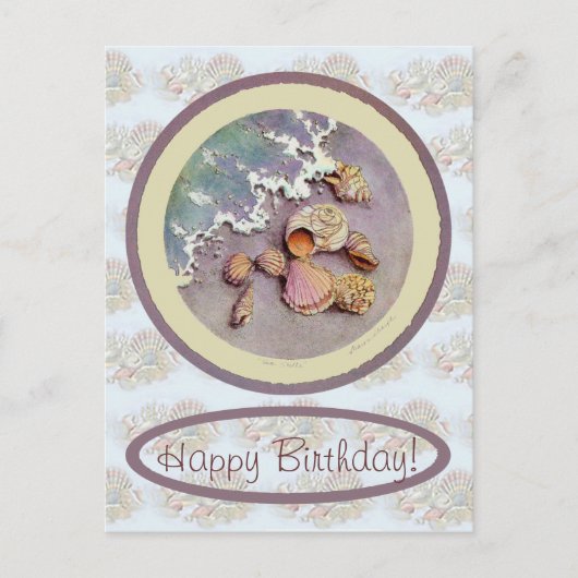 誕生日シーシェルズバイシャロンシャーペ ポストカード (正面)