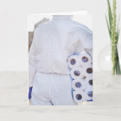 誕生日シーズデイトイレ紙HAZMATスーツカード カード (正面)