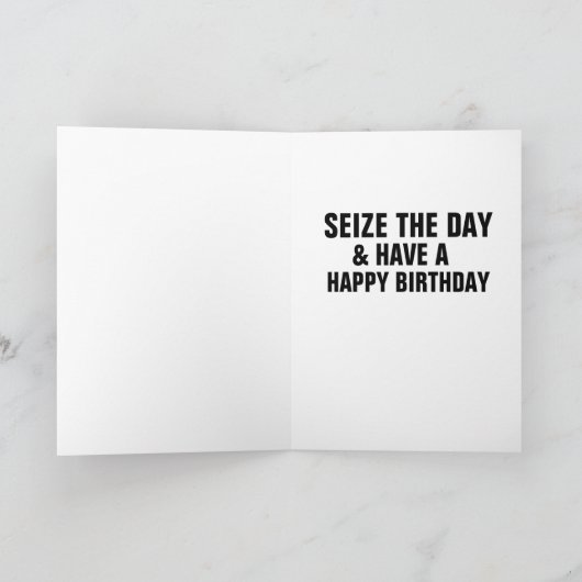 誕生日シーズデイトイレ紙HAZMATスーツカード カード (内部)