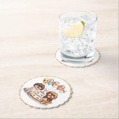 誕生日シーズー（犬）ズドッグお誕生日ケーキ ペーパーコースター (インサイチュ)