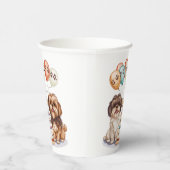 誕生日シーズー(犬)ズドッグお誕生日ケーキ 紙コップ (右)