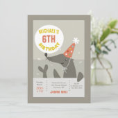 誕生日シール招待状 招待状 (スタンド正面)