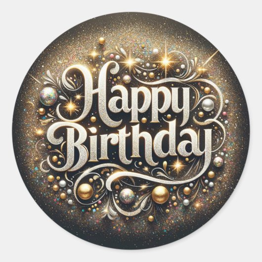 誕生日シール ラウンドシール (正面)