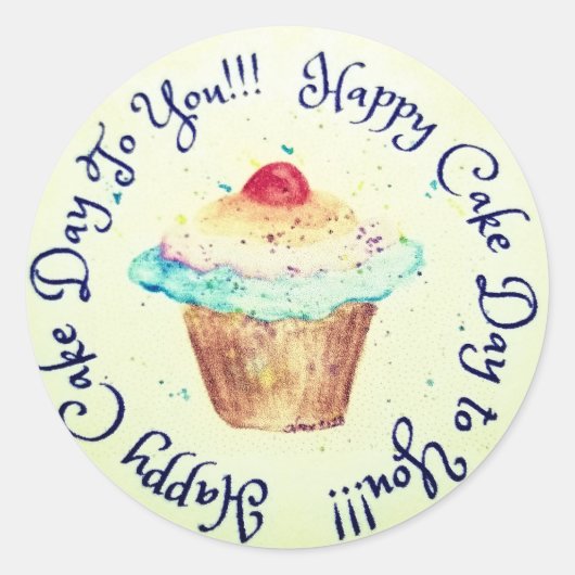 誕生日シール ラウンドシール (正面)