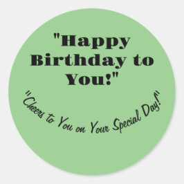 誕生日シール ラウンドシール