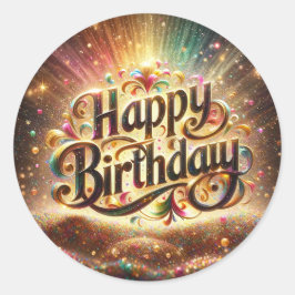 誕生日シール ラウンドシール