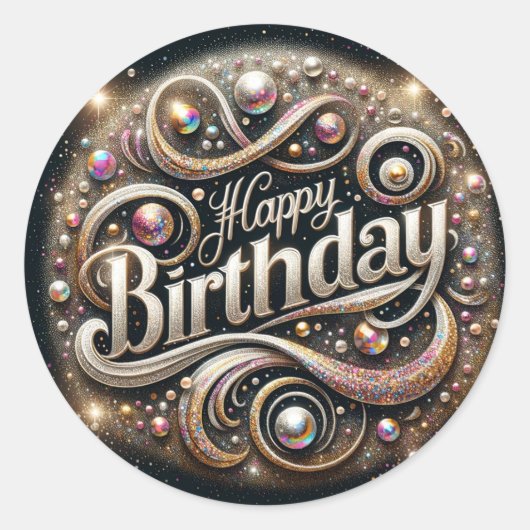 誕生日シール ラウンドシール (正面)