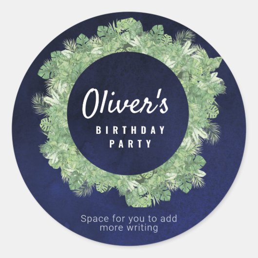 誕生日シール ラウンドシール (正面)